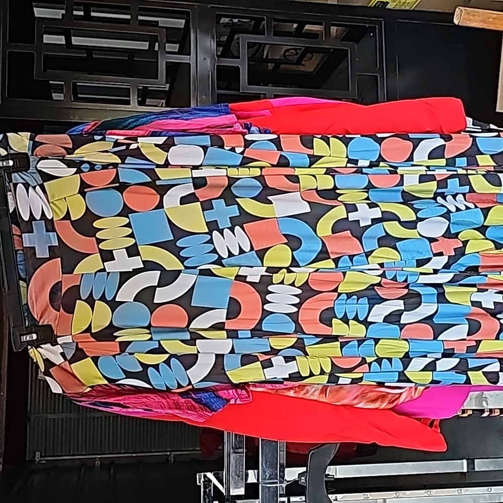 Colorful cute and comfortable wide leg plus size pants